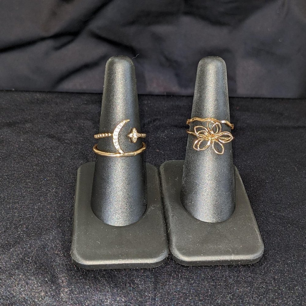 Stackable Gold Rings Set (x4)